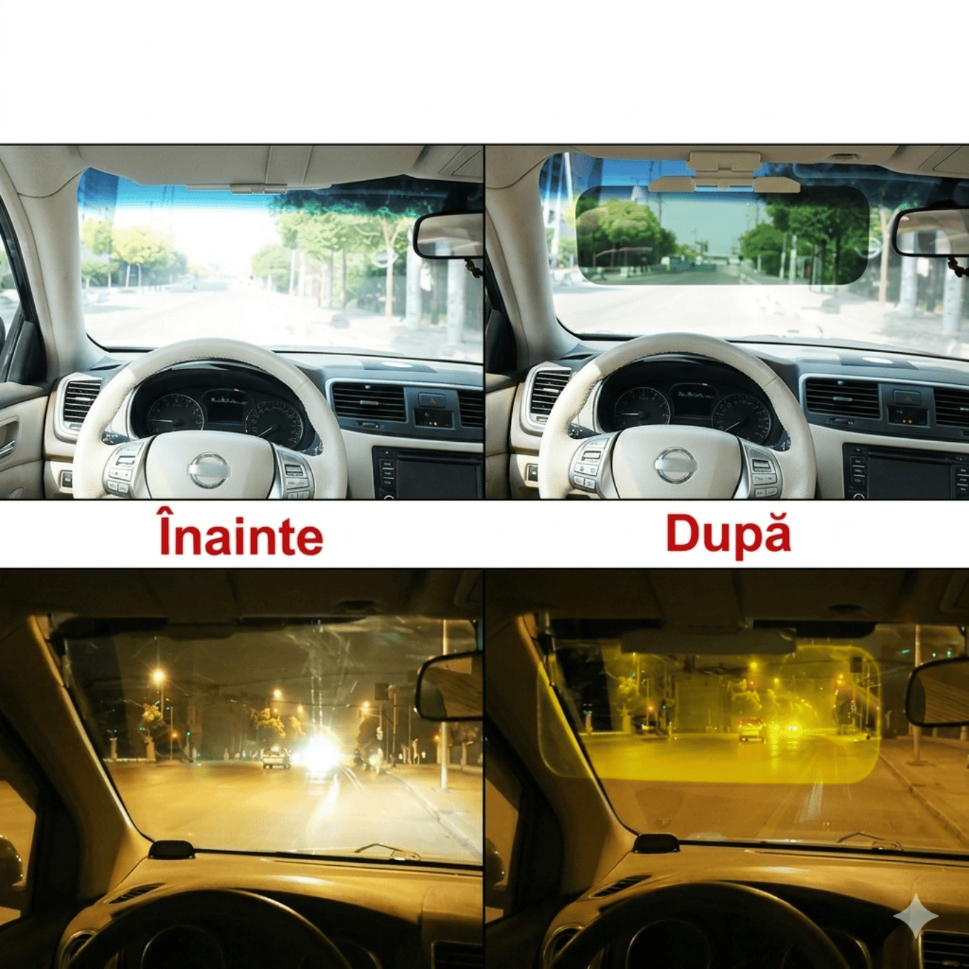 Protecție Eficientă Împotriva Soarelui și Farurilor Puternice